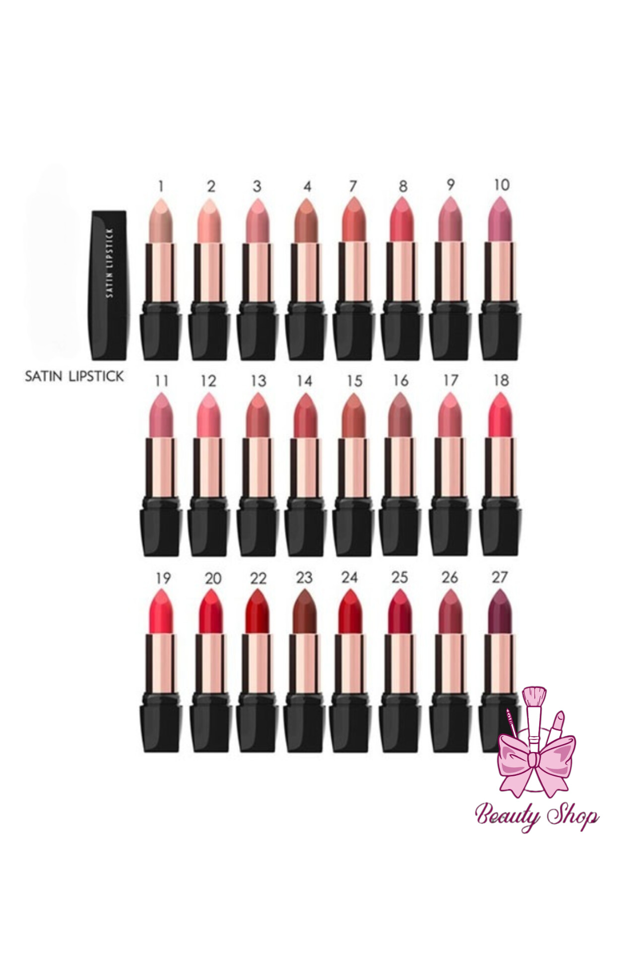 رژلب جامد گلدن رز مدل ساتین