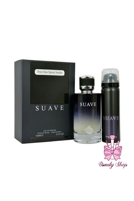 ادکلن مردانه فرگرانس ورد دیور ساواج با اسپری Fragrance World Suave + Spray