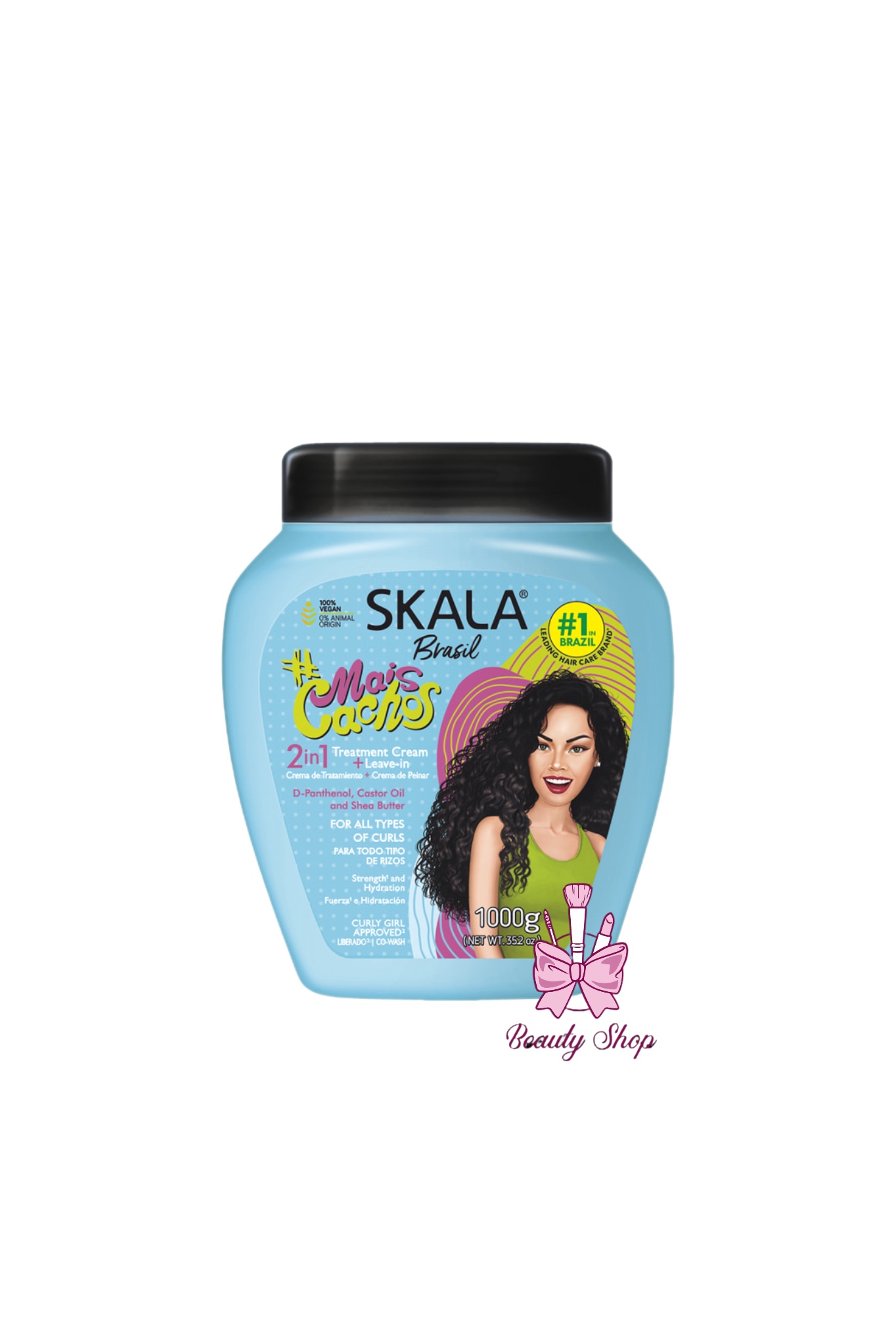 کرم حالت دهنده و استحکام بخش ساقه 2 در 1 موهای فر اسکالا Skala Expert MaisCachos 2 in 1 Hair Treatment Cream 1000g