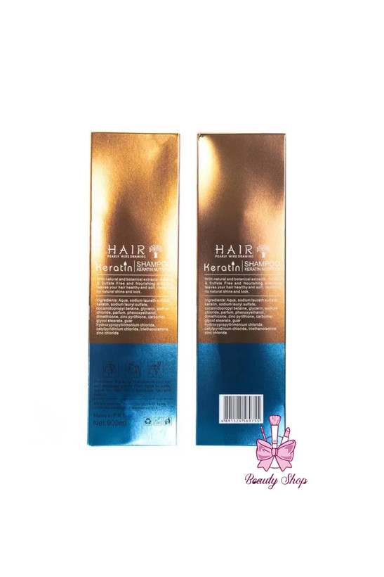 شامپو کراتین مدل hair shampoo keratin 98% حجم 900 میل