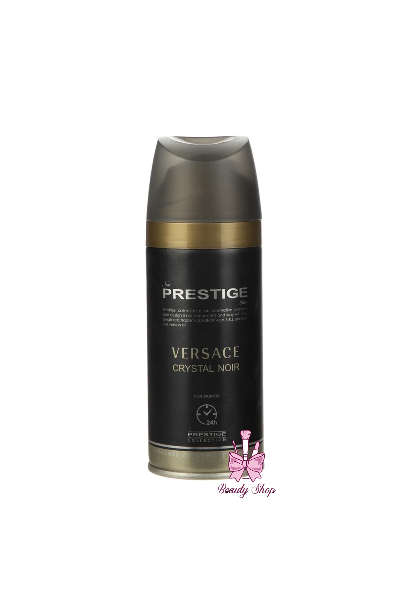 اسپری بدن زنانه پرستیژ مدل Versace Crystal Noir حجم 150میلی لیتر